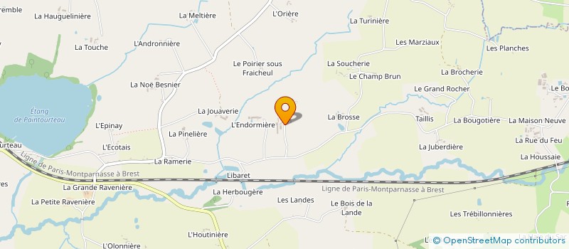 localisation de l'entreprise GAEC DE L'AUGERIE à ERBREE