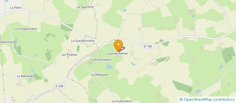 localisation de l'entreprise GAEC DE L'AUNAY RAMIER à CHATILLON-SUR-COLMONT