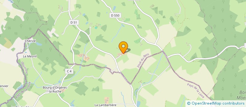 localisation de l'entreprise GAEC DE L'AUNE à JOUE-DU-BOIS