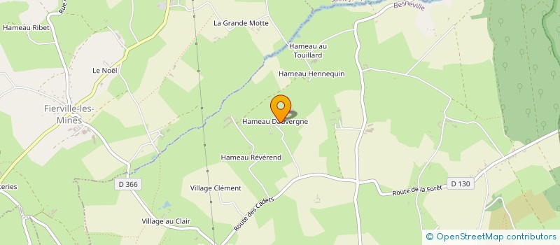localisation de l'entreprise GAEC DE L'AUVERGNE à BESNEVILLE