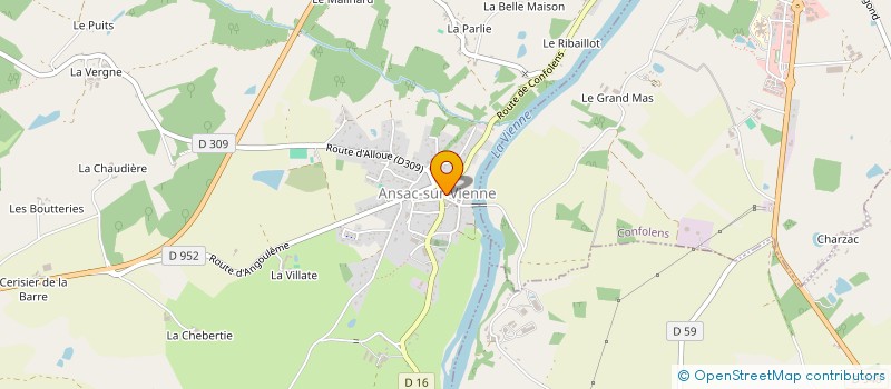 localisation de l'entreprise GAEC DE L'AVANCEE à LESSAC