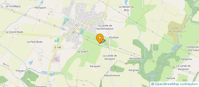 localisation de l'entreprise GAEC DE L'AVENIR à BERRIC