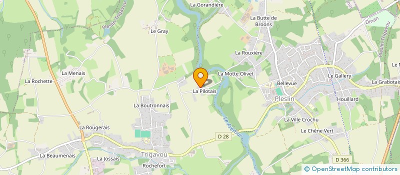 localisation de l'entreprise GAEC DE L'AVENIR PLESLINAIS à PLESLIN-TRIGAVOU
