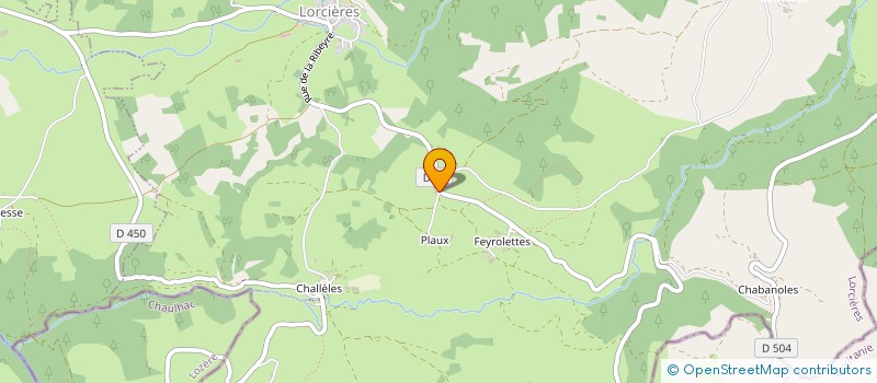localisation de l'entreprise GAEC DE L'AZUR à LORCIERES