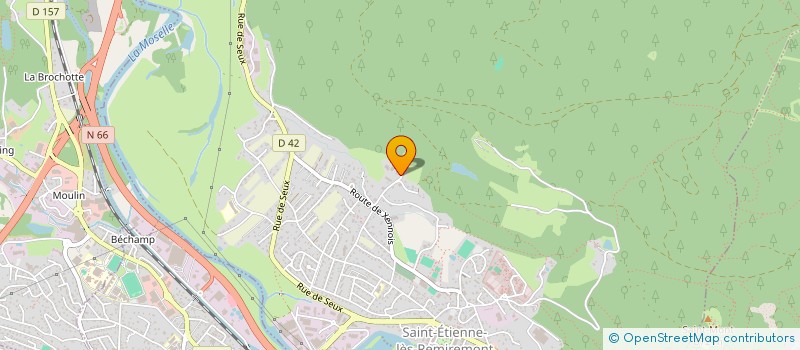 localisation de l'entreprise GAEC DE L'EAU VIVE  SAINT-ETIENNE-LES-REMIREMONT