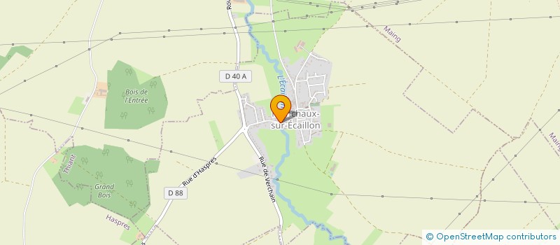 localisation de l'entreprise GAEC DE L ECAILLON à MONCHAUX-SUR-ECAILLON