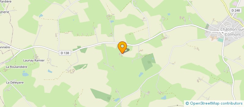 localisation de l'entreprise GAEC DE L ECHARDIERE à CHATILLON-SUR-COLMONT
