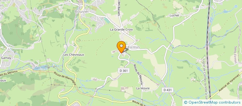 localisation de l'entreprise GAEC DE L'EGLISE à SAINT-FIRMIN