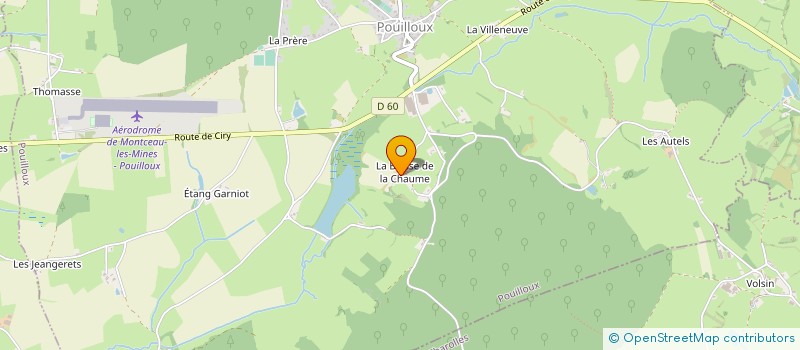 localisation de l'entreprise GAEC DE L ELEVAGE L HOSTE à POUILLOUX
