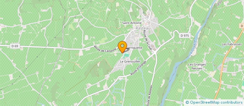 localisation de l'entreprise GAEC DE L'EMPERUS  RASTEAU