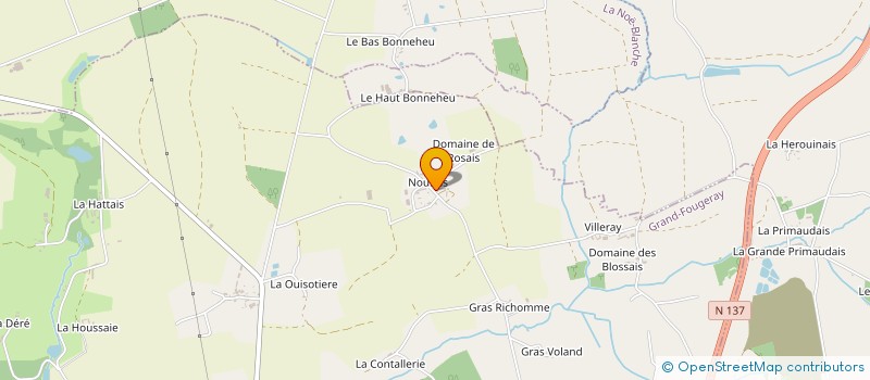 localisation de l'entreprise GAEC DE L EOLIENNE à GRAND-FOUGERAY