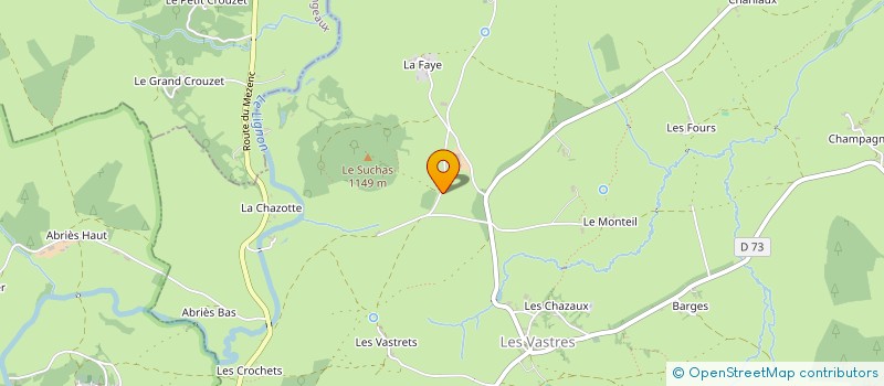 localisation de l'entreprise GAEC DE L'EPERVIER à LES VASTRES