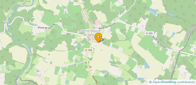 localisation de l'entreprise GAEC DE L'ESCOUADE  SAINTE-MAURE-DE-PEYRIAC