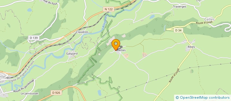 localisation de l'entreprise GAEC DE L'ESCOURALIER à NEUSSARGUES EN PINATELLE