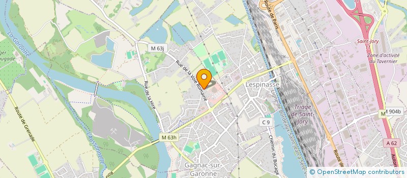 localisation de l'entreprise GAEC DE L'ESPAGNOULET  GAGNAC-SUR-GARONNE