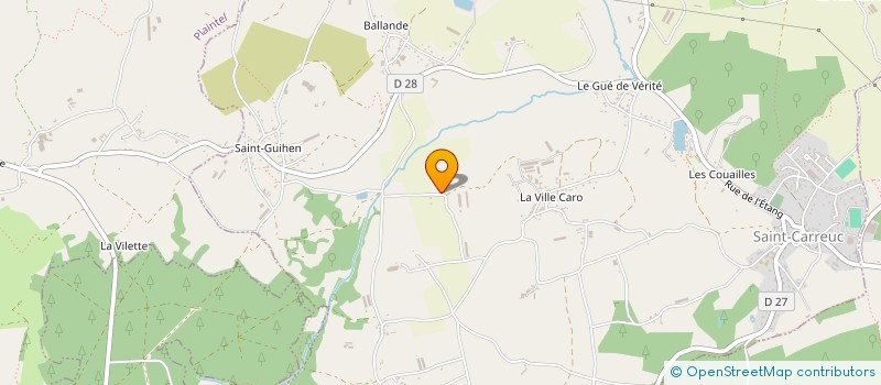 localisation de l'entreprise GAEC DE L'ESPERANCE à SAINT-CARREUC