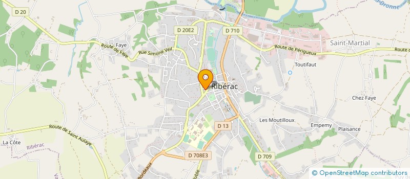 localisation de l'entreprise GAEC DE L'ESPERANCE à SAINT-MARTIN-DE-RIBERAC