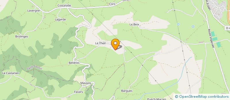 localisation de l'entreprise GAEC DE L ESPERANCE à SAINT-CERNIN