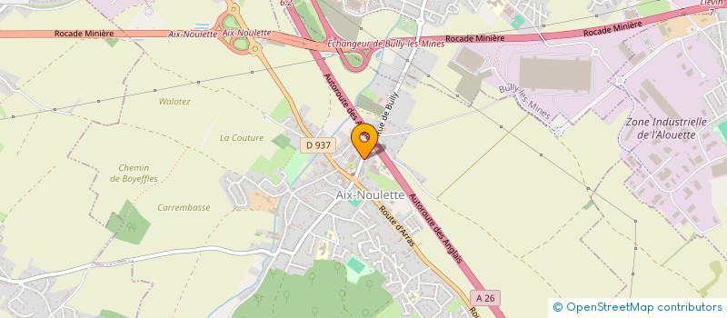 localisation de l'entreprise GAEC DE L'ESPOIR à AIX-NOULETTE