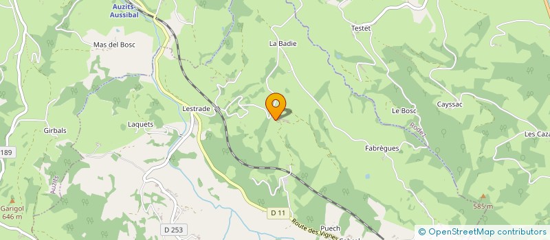 localisation de l'entreprise GAEC DE L'ESPOIR à ESCANDOLIERES