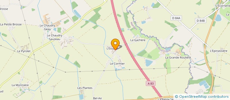 localisation de l'entreprise GAEC DE L ESSART à VIEILLEVIGNE