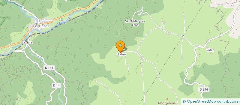 localisation de l'entreprise GAEC DE L'ESTABLOU à CHARMENSAC