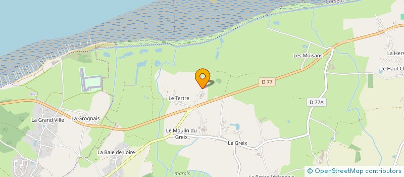 localisation de l'entreprise GAEC DE L'ESTUAIRE à CORSEPT