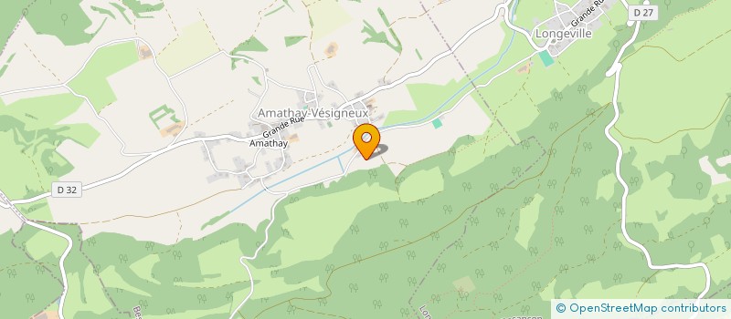 localisation de l'entreprise GAEC DE L'ETANG à AMATHAY-VESIGNEUX
