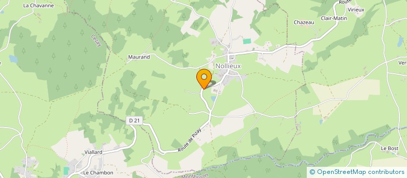 localisation de l'entreprise GAEC DE L'ETANG à NOLLIEUX