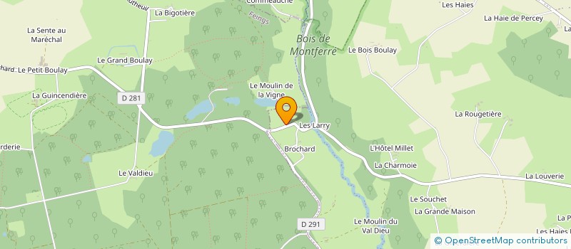 localisation de l'entreprise GAEC DE L'ETANG DE BROCHARD à FEINGS