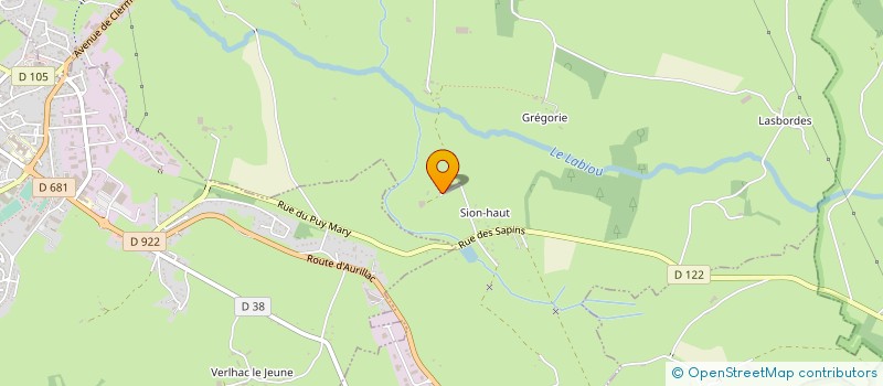 localisation de l'entreprise GAEC DE L'ETANG DE SION à LE VIGEAN