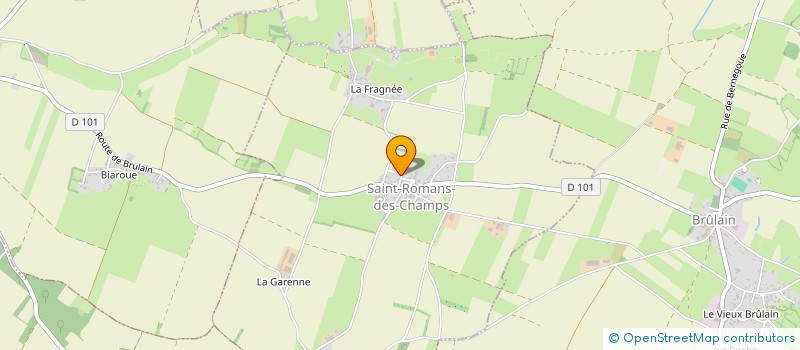 localisation de l'entreprise GAEC DE L'ETOILE à SAINT-ROMANS-DES-CHAMPS