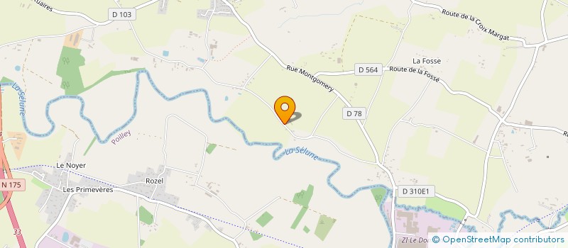 localisation de l'entreprise GAEC DE L'ETRANGER  SAINT-QUENTIN-SUR-LE-HOMME