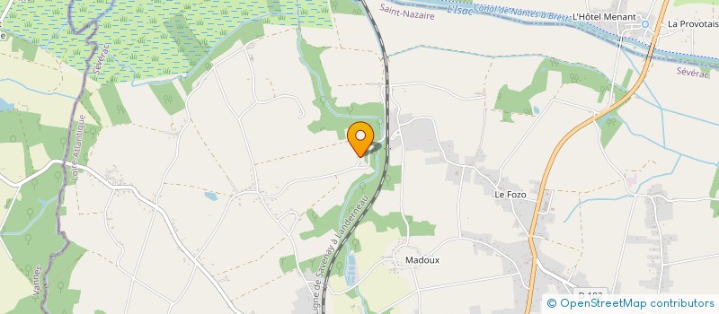 localisation de l'entreprise GAEC DE L'EVRIZAC  GUENROUET