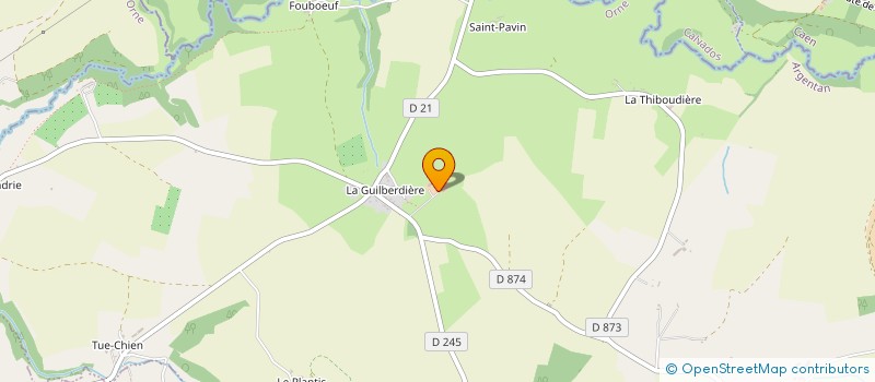 localisation de l'entreprise GAEC DE L'HERBELLERIE à BAZOCHES-AU-HOULME