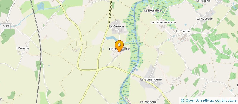 localisation de l'entreprise GAEC DE L'HERMANDERIE  SAINTE-PAZANNE