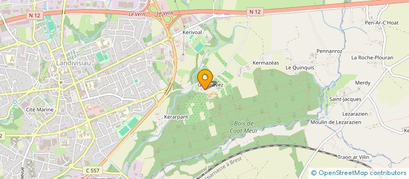 localisation de l'entreprise GAEC DE L'HERMINE à BODILIS