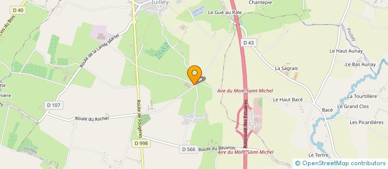 localisation de l'entreprise GAEC DE L'HEUMELET  JUILLEY