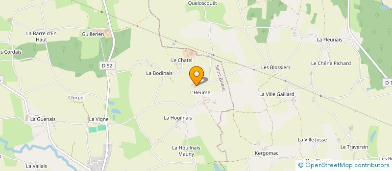 localisation de l'entreprise GAEC DE L'HEUSME à LANRELAS