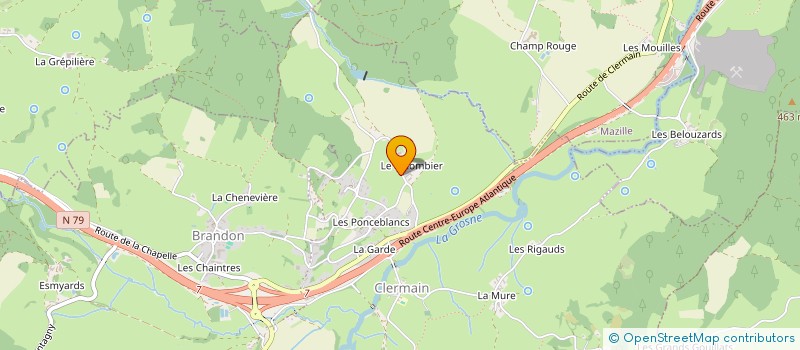 localisation de l'entreprise GAEC DE L'HIRONDELLE BLEUE  NAVOUR-SUR-GROSNE
