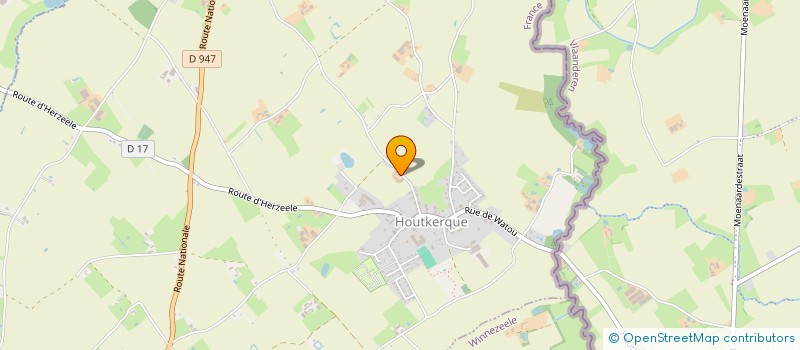 localisation de l'entreprise GAEC DE L HOFLAND à HOUTKERQUE