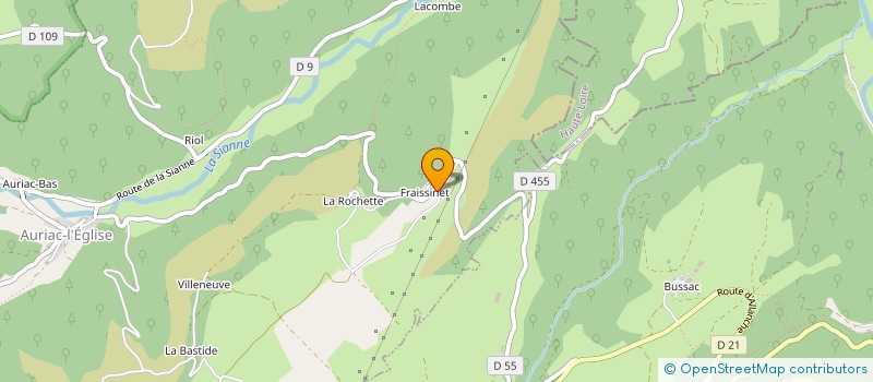 localisation de l'entreprise GAEC DE L'HORIZON à AURIAC-L EGLISE