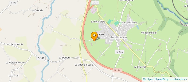 localisation de l'entreprise GAEC DE L'HOTEL GLINEL  THEREVAL