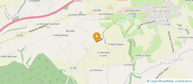 localisation de l'entreprise GAEC DE L'HOTEL HEBERT  SOULEUVRE EN BOCAGE