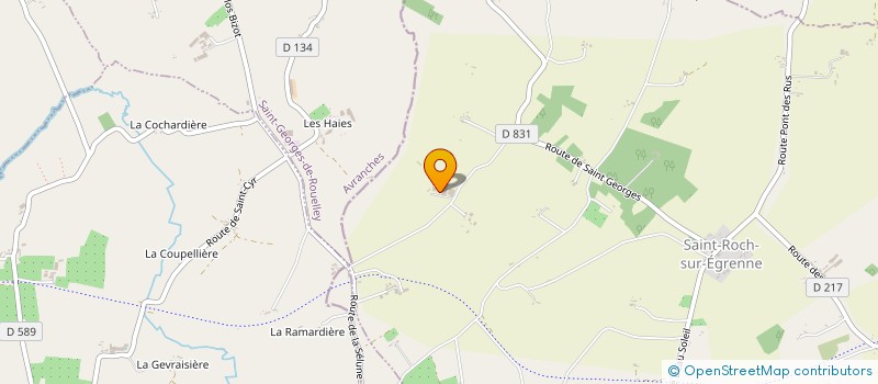 localisation de l'entreprise GAEC DE L'HOTEL VEZARD à SAINT-ROCH-SUR-EGRENNE