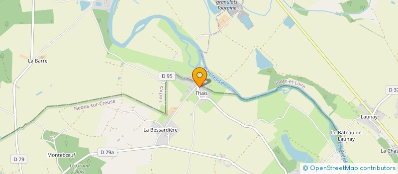 localisation de l'entreprise GAEC DE L'ILE à NEONS-SUR-CREUSE