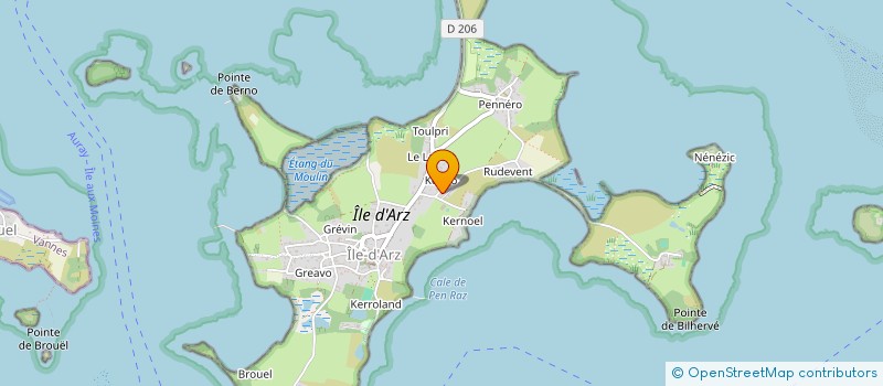 localisation de l'entreprise GAEC DE L'ILE D'ARZ à ILE-D'ARZ
