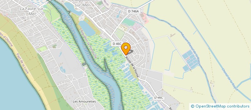 localisation de l'entreprise GAEC DE L'OCEAN à L'AIGUILLON-LA-PRESQU'ILE