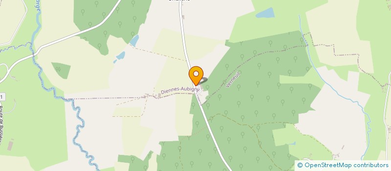 localisation de l'entreprise GAEC DE L'OMBRE  DIENNES-AUBIGNY