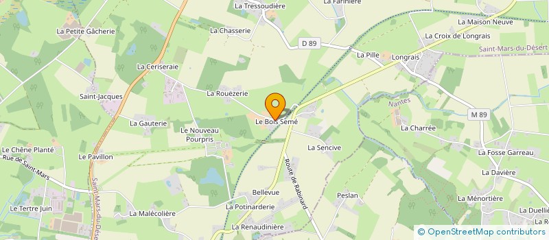 localisation de l'entreprise GAEC DE L'OREE DES BOIS à SAINT-MARS-DU-DESERT